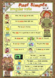 English Worksheet: Past Simple -irregular verbs