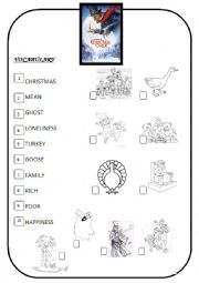 English Worksheet: A Christmas Carol - Movie