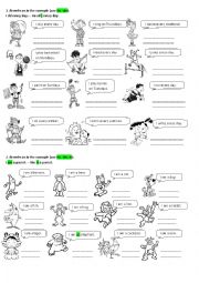 English Worksheet: Third Person Singular