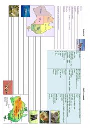 English Worksheet: Australia. Writing prompt