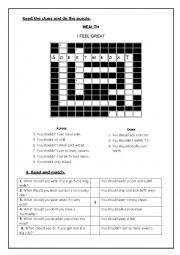 English Worksheet: health problems