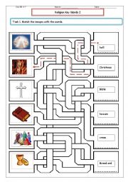 English Worksheet: Religion Key words 2