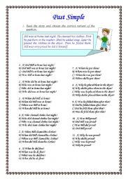 English Worksheet: Past Simple