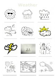 English Worksheet: Weather