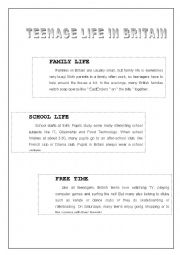 English Worksheet: Reading