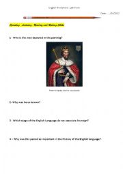 English Worksheet: Alfred the Great