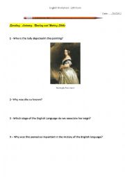 English Worksheet: Queen Victoria