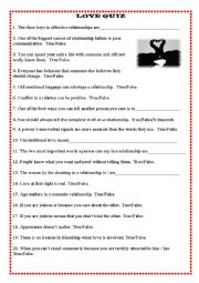 English Worksheet: A ROMANTIC TOPIC