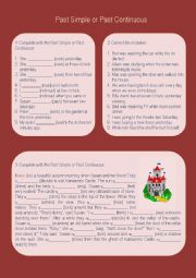 English Worksheet: Past Simple or Past Continuous