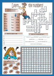 English Worksheet: Learn...the numbers!