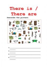 English Worksheet: There is / There are