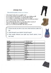 English Worksheet: Clothes