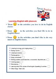 English Worksheet: Learning English with fun