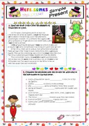 English Worksheet: Here comes the circus! - Part Two