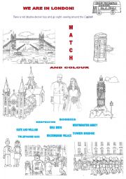 English Worksheet: We are in London !