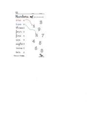 English Worksheet: numbers