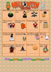 English Worksheet: Halloween Questions