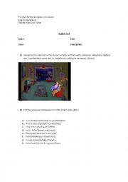 English Worksheet: English test about countable and uncountable + reading comprehension