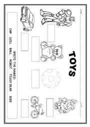 English Worksheet: TOYS