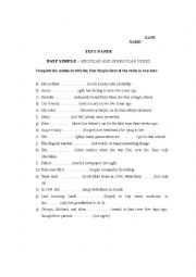 English Worksheet: Past Simple