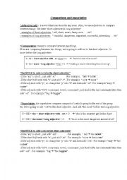 English Worksheet: comparative vs. superlative