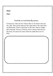 English Worksheet: there is/ there are