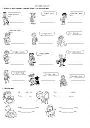 English Worksheet: Have Got - Has Got