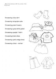 English Worksheet: clothes