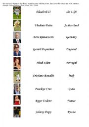English Worksheet: Exercise with stars :)
