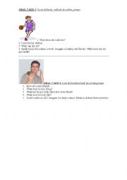 English Worksheet: oral card