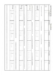 English Worksheet: Dolch 1 Sight Word Practice