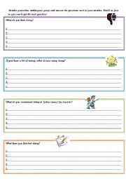 English Worksheet: Gerunds Writing Activity