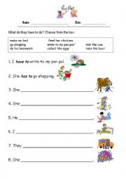 English Worksheet: Penpals