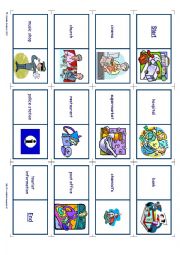 English Worksheet: domino: buildings