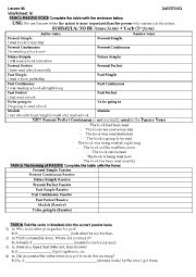 English Worksheet: Passive Voice