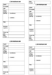 English Worksheet: FORM to complete : 
