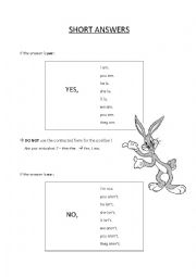 English Worksheet: Short answers