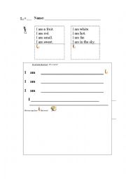 English Worksheet: Im am (fill in)