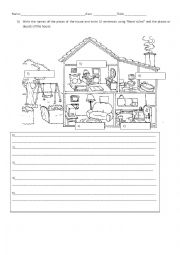 English Worksheet: There to be exercise places in the house