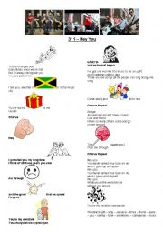English Worksheet: 311 - Hey You - Song Activity