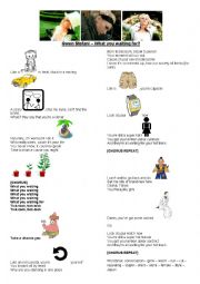 English Worksheet: Gwen Stefani - What you waiting for - Song