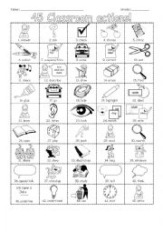 Reference Sheet: Classroom Actions