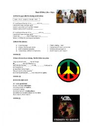 English Worksheet: Soja song - The rest of my life