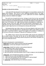 English Worksheet: third yar secondary school students eexamination