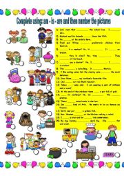 English Worksheet: To Be  