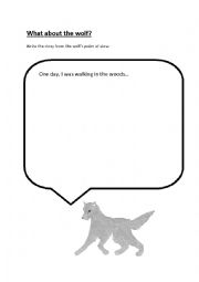 English Worksheet: Peter and the Wolf Journal