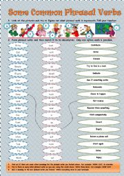 English Worksheet: PHRASAL VERBS MATCHING