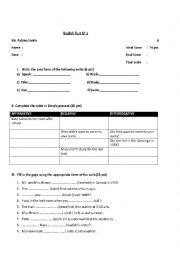 English Worksheet: Simple Past Super worksheet!