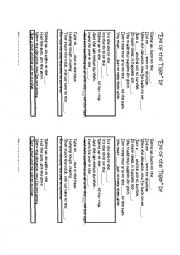 Eye of the Tiger Cloze Activity