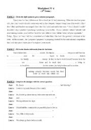 English Worksheet: 9th Form worksheet 6